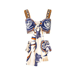 Luxe Strappy Swimsuit â€?Floral Dream