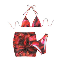 Elegant High-Waist Bikini â€?Crisscross Style