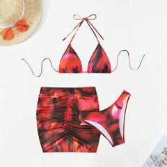 Elegant High-Waist Bikini â€?Crisscross Style