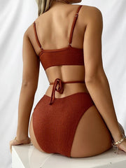 Bold High-Waist Bikini â€?Tropical Bloom