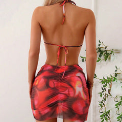 Elegant High-Waist Bikini â€?Crisscross Style