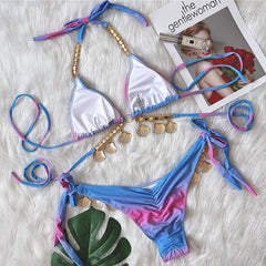Boho Strappy Swimsuit â€?Golden Hour
