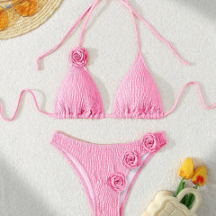Minimalist Triangle Bikini â€?Halter Luxe