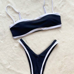 Refined Triangle Bikini â€?Vintage Chic