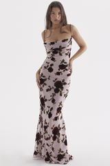Pink Devoured Craft Long Dress