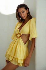Paloma Puff Sleeve Mini Dress