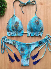 Sculpted Strappy Swimsuit â€?Tropical Bloom