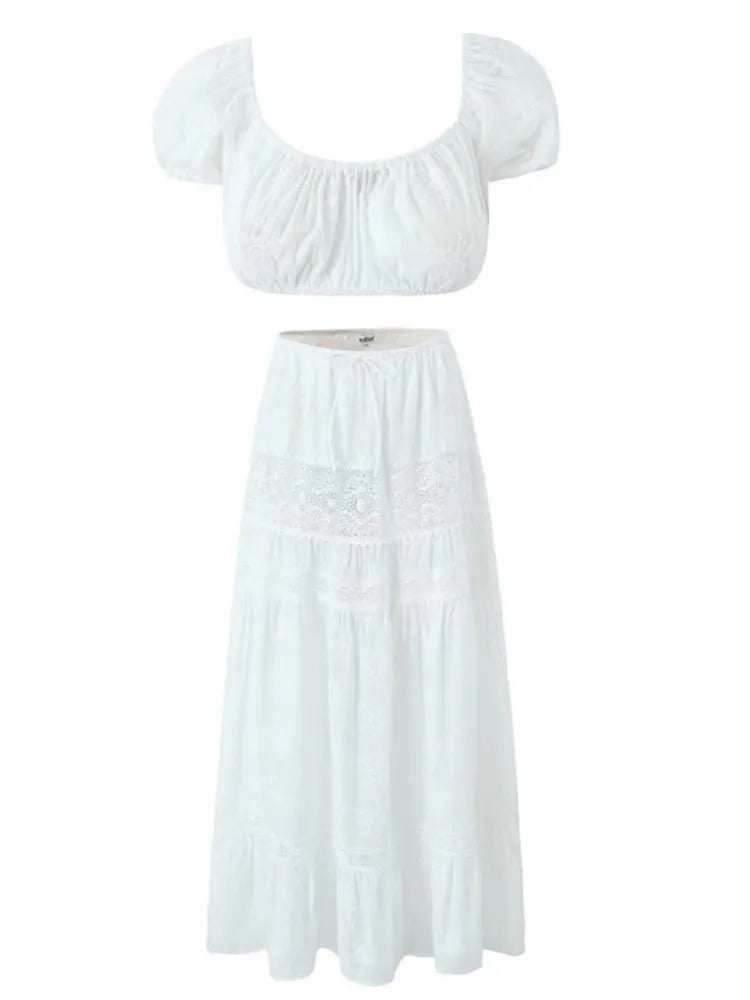 Turn Away From The Wall Skirt Set