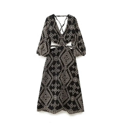Bring Up The Drama Midi Dress