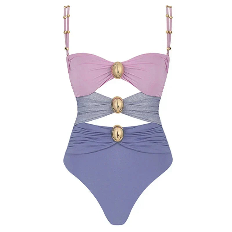 Romantic High-Waist Bikini â€?Floral Dream