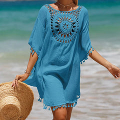 Tassel Crochet Luxe Throw-On