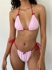 Bowknot Padded Poolside Style