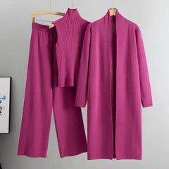 Willow Women's Three-Piece Cardigan And Pants Set