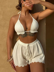Ruffled Frilled Resort Wear