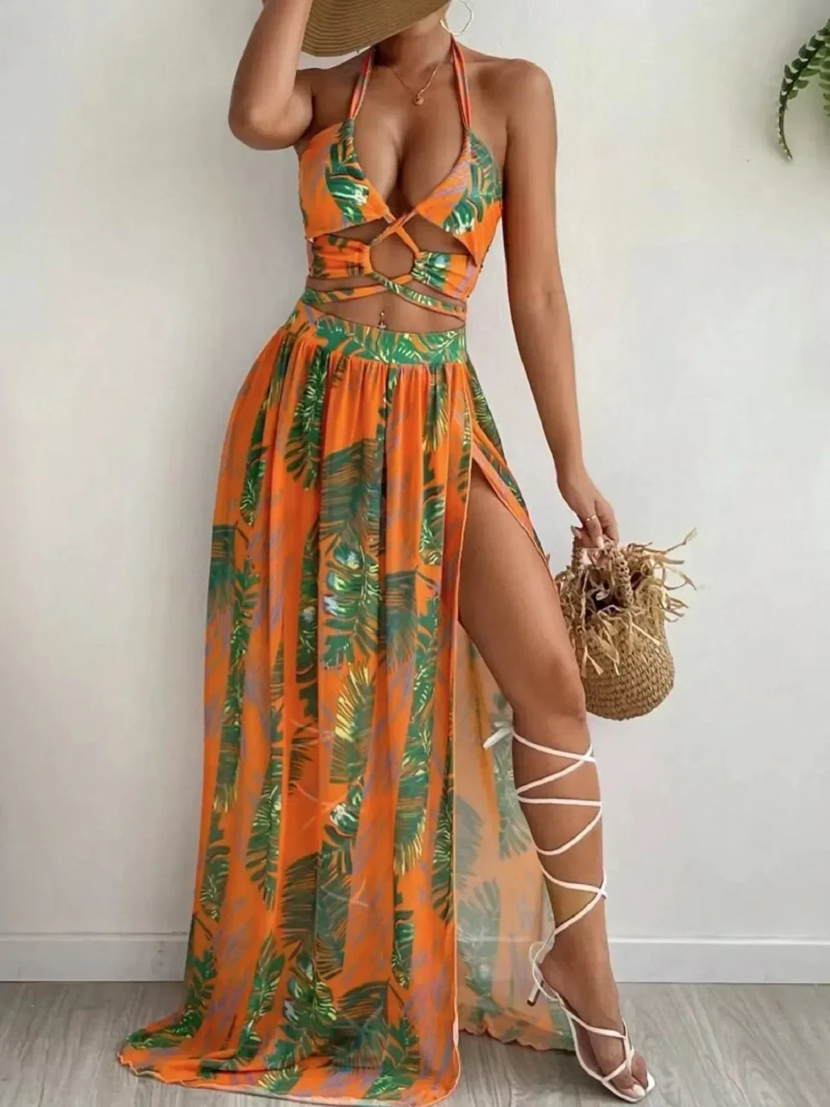 Elegant Cut-Out Bikini â€?Satin Glow