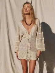 Lace-Up Bell Vacation Wrap