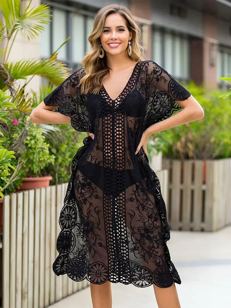 Long Lace Boho Tunic
