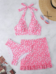 Luxe High-Waist Bikini â€?Tropical Bloom