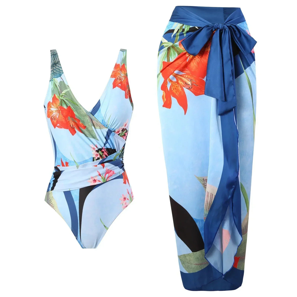 Allure High-Waist Bikini â€?Tropical Bloom