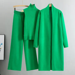 Willow Women's Three-Piece Cardigan And Pants Set