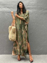 Tie-Dye Printed Luxe Throw-On
