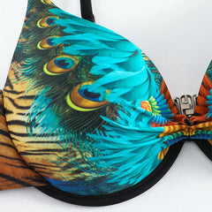 Elegant Cut-Out Bikini â€?Floral Dream