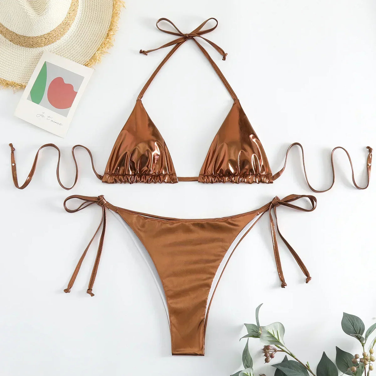 Romantic Triangle Bikini â€?Golden Hour