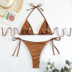 Romantic Triangle Bikini â€?Golden Hour
