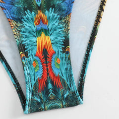 Elegant Cut-Out Bikini â€?Floral Dream