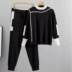 Serene Women's Casual Lounge Sweater Pants Set
