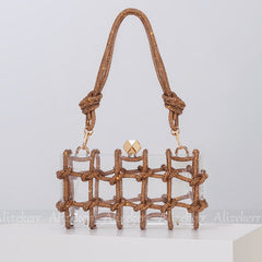 Saying Nothing At All Top Handle Bag