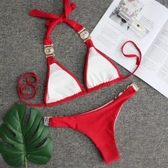 Bold Cut-Out Bikini â€?Crisscross Style