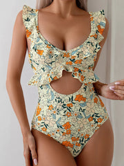 Ruffle Floral Resort Wear