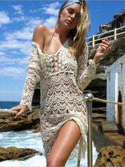 White Crochet Resort Wear