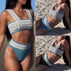 Elegant Strappy Swimsuit â€?Vintage Chic