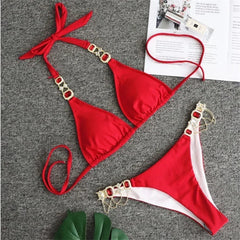 Bold Cut-Out Bikini â€?Crisscross Style
