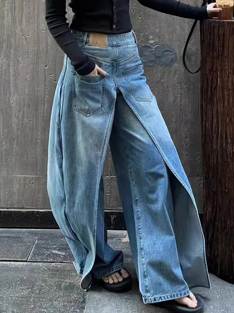 Into The Endless Blue Loose Jeans
