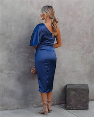 Avery Women's Midi Dress | One-Shoulder