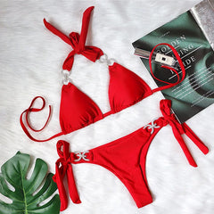 Elegant Cut-Out Bikini â€?Ocean Escape