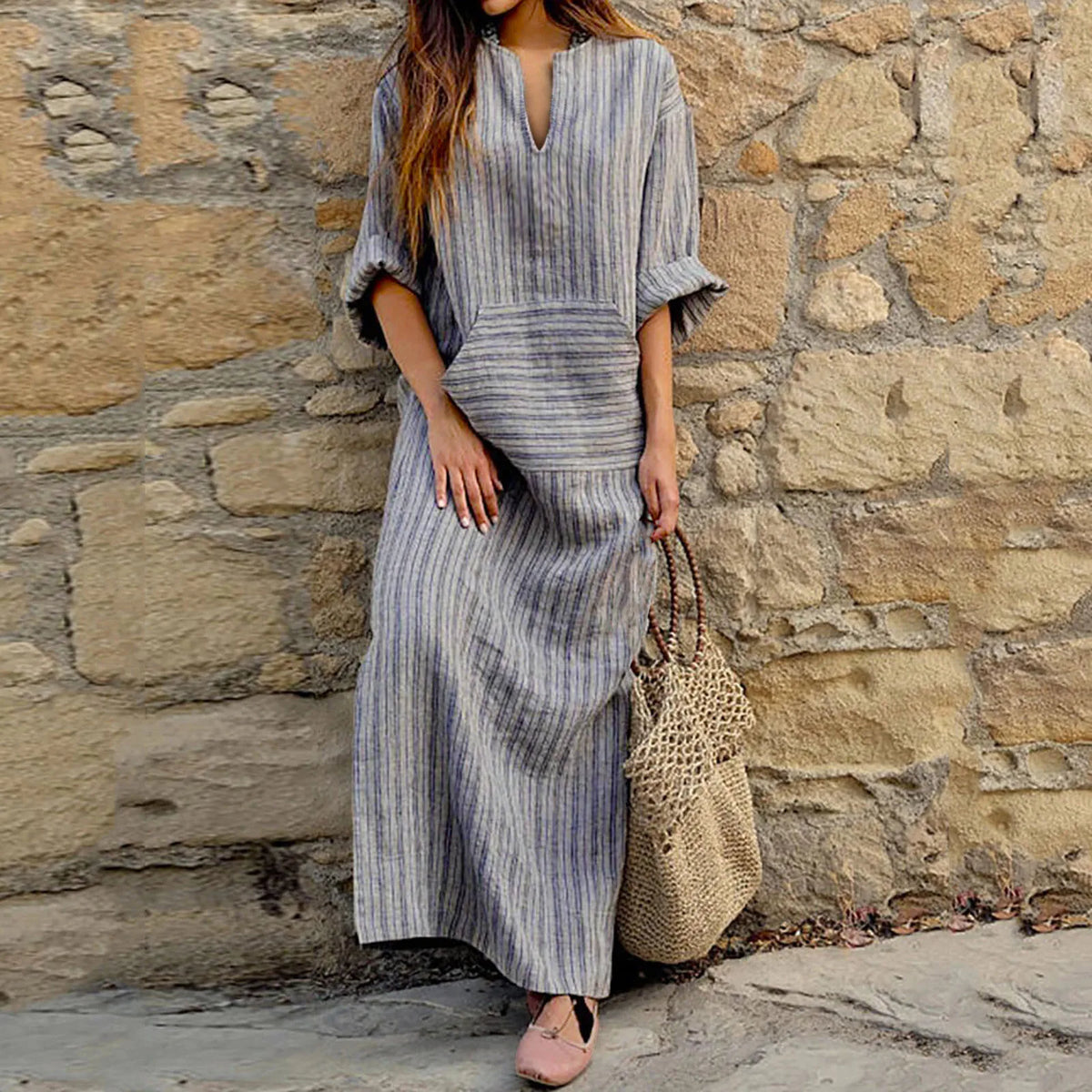 Yvonneâ„?- Striped Maxi Dress