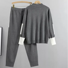 Serene Women's Casual Lounge Sweater Pants Set