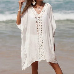 Solid Color Swim Dress
