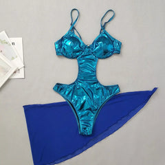 Elegant High-Waist Bikini â€?Ocean Escape