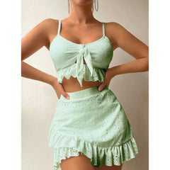 Ruffle Two-Piece Breezy Kaftan