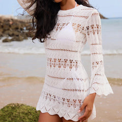 Textured Horn Swim Dress