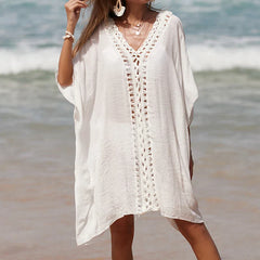 Solid Color Swim Dress