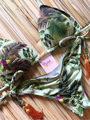 Sculpted Strappy Swimsuit â€?Tropical Bloom