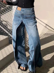 Into The Endless Blue Loose Jeans
