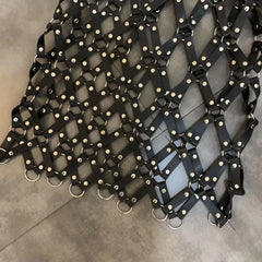 Straight Up With Honesty Leather Skirt