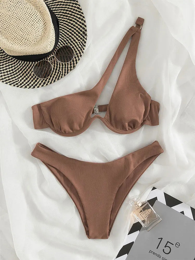 Chic High-Waist Bikini â€?Wave Rider